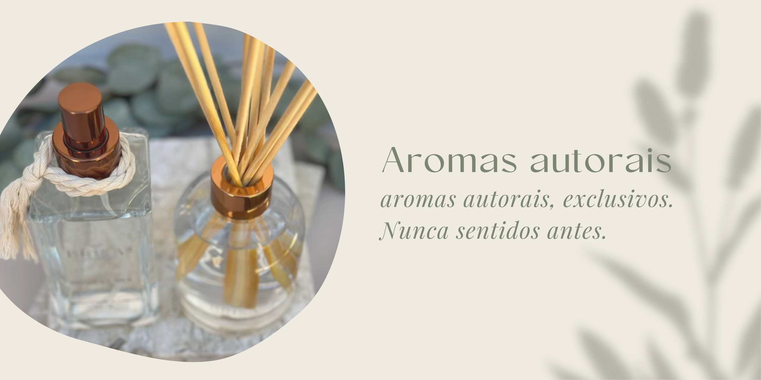 Banner produtos naturais branco sofisticado